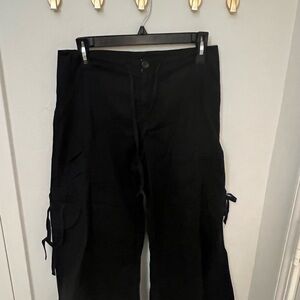 Lightweight Black Cargo Pants